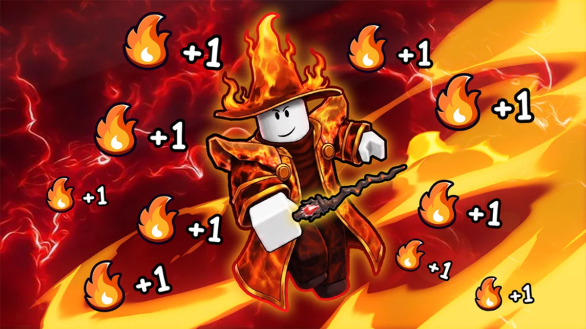 Official Magic Loot flame wizard artwork